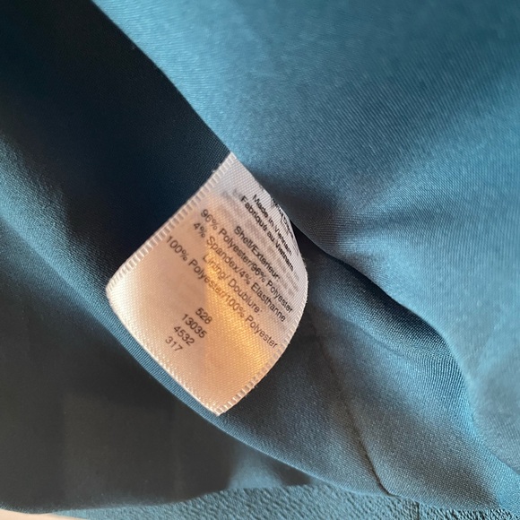 Coldwater Creek teal pantsuit, size L - Picture 4 of 8